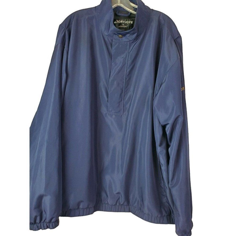 FootJoy Men's DryJoys XL Golf Jacket Navy Blue 1/2 Zip Pullover